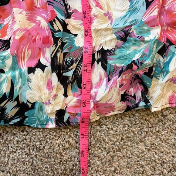 Floral Spaghetti Strap Sundress with Shirred Waist - XL - Picture 7 of 13